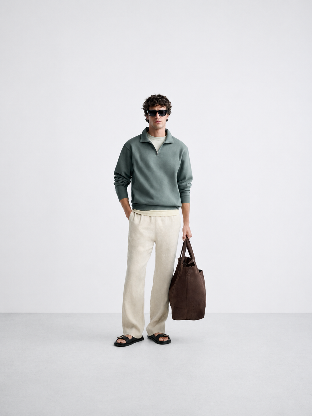 Onhete Sage Quarter Zip